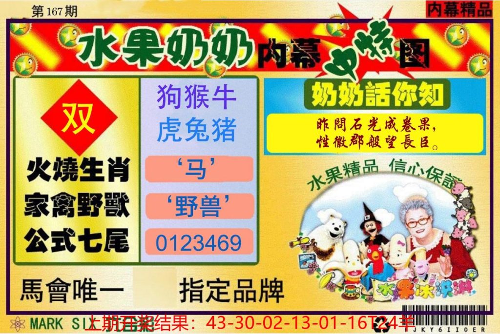 167期水果奶奶内幕图